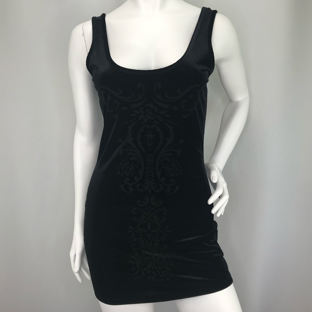 Rag Royalty Small Velvet Tunic Tank Top 1990 Inspo